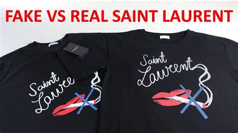 ysl v neck t shirt replica|HOW TO SPOT Real vs Fake Saint Laurent Guide .